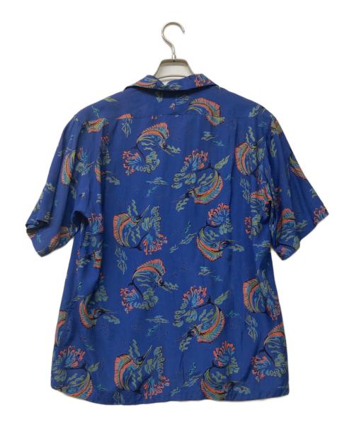 Dry Bones（ドライボーンズ）Dry bones (ドライボーンズ) オープンカラーシャツ ブルー サイズ:Mの古着・服飾アイテム