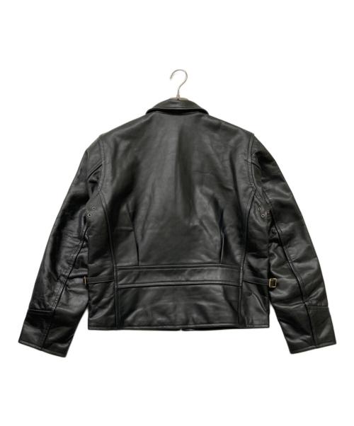 GRAMAN（グラマン）GRAMAN (グラマン) ステアハイドレザーシングルライダースジャケット ブラック サイズ:size40の古着・服飾アイテム