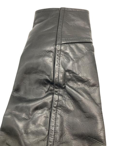 GRAMAN（グラマン）GRAMAN (グラマン) ステアハイドレザーシングルライダースジャケット ブラック サイズ:size40の古着・服飾アイテム