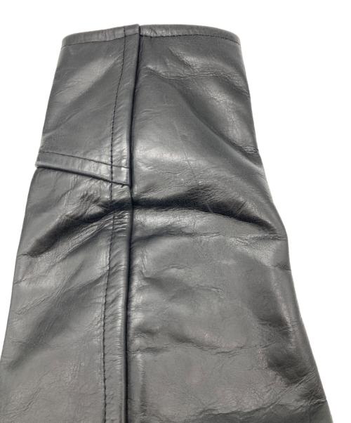 GRAMAN（グラマン）GRAMAN (グラマン) ステアハイドレザーシングルライダースジャケット ブラック サイズ:size40の古着・服飾アイテム