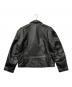GRAMAN (グラマン) ステアハイドレザーシングルライダースジャケット ブラック サイズ:size40：18000円