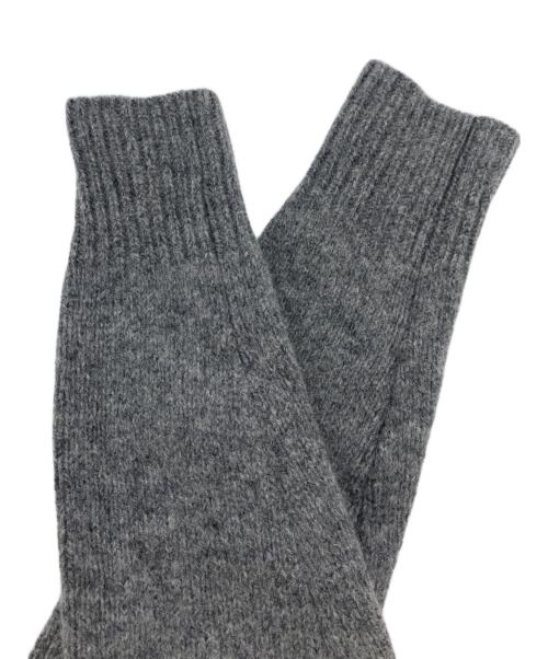 maison kitsune（メゾンキツネ）maison kitsune (メゾンキツネ) Fox Head Knit(フォックス ヘッド ニット) グレー サイズ:Ⅿの古着・服飾アイテム