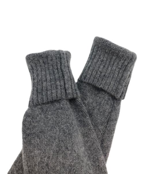 maison kitsune（メゾンキツネ）maison kitsune (メゾンキツネ) Fox Head Knit(フォックス ヘッド ニット) グレー サイズ:Ⅿの古着・服飾アイテム