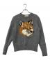 maison kitsune（メゾンキツネ）の古着「Fox Head Knit(フォックス ヘッド ニット)」｜グレー