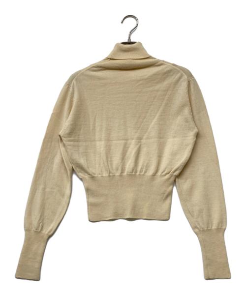 Vivienne Westwood RED LABEL（ヴィヴィアンウエストウッドレッドレーベル）Vivienne Westwood RED LABEL (ヴィヴィアンウエストウッドレッドレーベル) オーブ刺繍ハイネックニット ベージュ サイズ:sizeSの古着・服飾アイテム