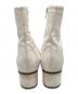MM6 Maison Margiela (エムエムシックスメゾンマルジェラ) サイドジップヒールブーツ ホワイト サイズ:size35：10000円