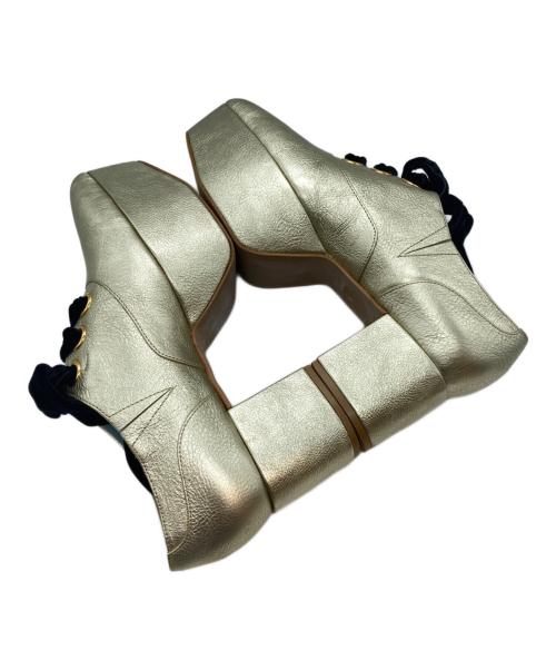 pays des fees（ペイデフェ）pays des fees (ペイデフェ) ヒールパンプス ゴールド サイズ:Sの古着・服飾アイテム