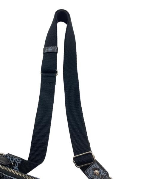 CASTELBAJAC（カステルバジャック）CASTELBAJAC (カステルバジャック) ショルダーバッグ ブラック×ブルーの古着・服飾アイテム