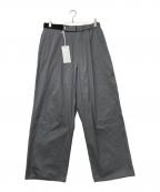 Graphpaperグラフペーパー）の古着「Solotex Twill Wide Chef Pants(ソロテックス ツイル ワイド シェフパンツ)」｜グレー