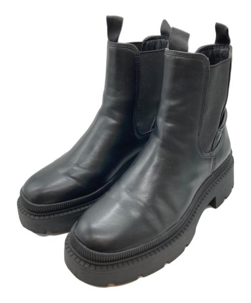 Tamaris（タマリス）Tamaris (タマリス) サイドゴアショートブーツ ブラック サイズ:SIZE37の古着・服飾アイテム