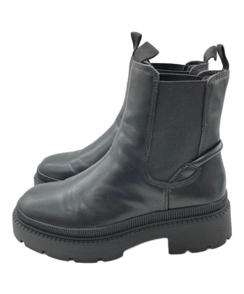 Tamaris（タマリス）Tamaris (タマリス) サイドゴアショートブーツ ブラック サイズ:SIZE37の古着・服飾アイテム