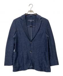 CIRCOLO 1901（チルコロ1901）の古着「リネンブレンド2Bアンコンジャケット」｜ネイビー