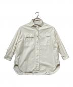 Healthy DENIM×HUMAN WOMANヘルシーデニム×ヒューマンウーマン）の古着「Almond オーバーサイズシャツ」｜ホワイト