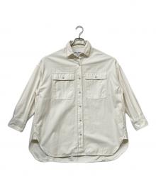Healthy DENIM×HUMAN WOMAN（ヘルシーデニム×ヒューマンウーマン）の古着「Almond オーバーサイズシャツ」｜ホワイト