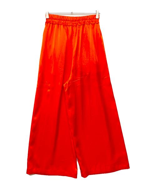 ENFOLD（エンフォルド）ENFOLD (エンフォルド) GATHER WIDE-TROUSERS（ギャザー ワイド トラウザーズ） オレンジ サイズ:SIZE 36の古着・服飾アイテム
