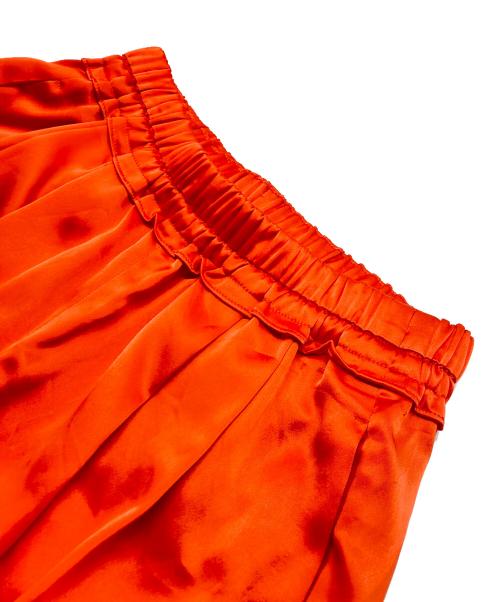 ENFOLD（エンフォルド）ENFOLD (エンフォルド) GATHER WIDE-TROUSERS（ギャザー ワイド トラウザーズ） オレンジ サイズ:SIZE 36の古着・服飾アイテム