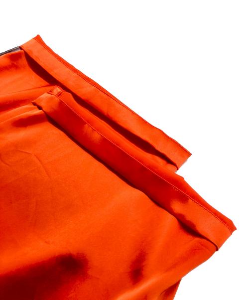 ENFOLD（エンフォルド）ENFOLD (エンフォルド) GATHER WIDE-TROUSERS（ギャザー ワイド トラウザーズ） オレンジ サイズ:SIZE 36の古着・服飾アイテム