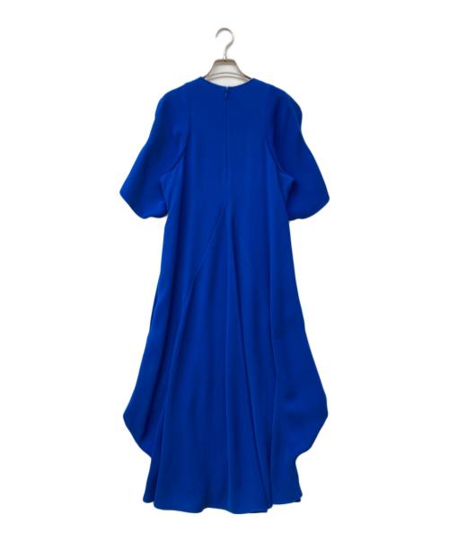 ENFOLD（エンフォルド）ENFOLD (エンフォルド) PE TWILL WAVE DRAPE DRS ブルー サイズ:36の古着・服飾アイテム