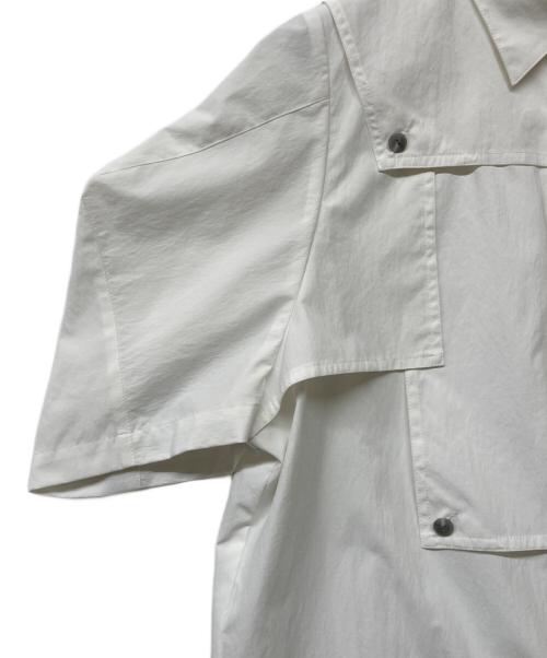 nagonstans（ナゴンスタンス）nagonstans (ナゴンスタンス) 3/4-sleeves shirt ホワイト サイズ:Mの古着・服飾アイテム