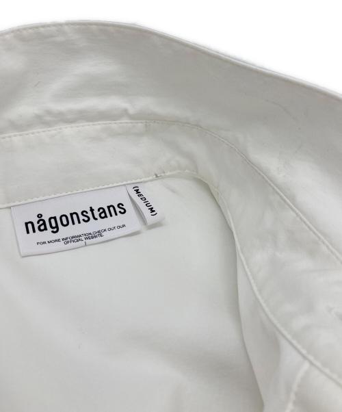 nagonstans（ナゴンスタンス）nagonstans (ナゴンスタンス) 3/4-sleeves shirt ホワイト サイズ:Mの古着・服飾アイテム