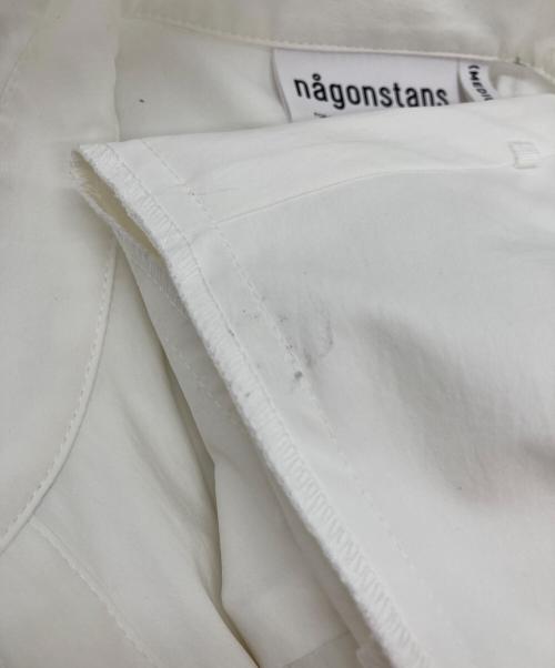 nagonstans（ナゴンスタンス）nagonstans (ナゴンスタンス) 3/4-sleeves shirt ホワイト サイズ:Mの古着・服飾アイテム