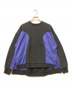 nagonstansナゴンスタンス）の古着「circle panel pullover」｜ブラック×ブルー