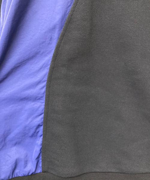 nagonstans（ナゴンスタンス）nagonstans (ナゴンスタンス) circle panel pullover ブラック×ブルー サイズ:Mの古着・服飾アイテム