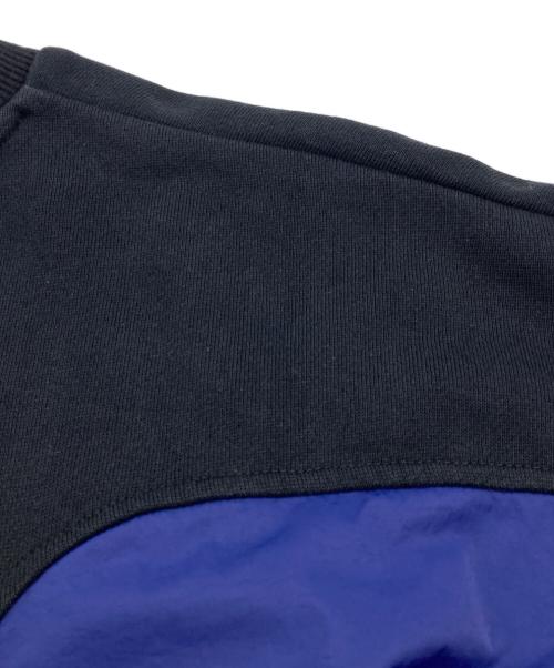nagonstans（ナゴンスタンス）nagonstans (ナゴンスタンス) circle panel pullover ブラック×ブルー サイズ:Mの古着・服飾アイテム