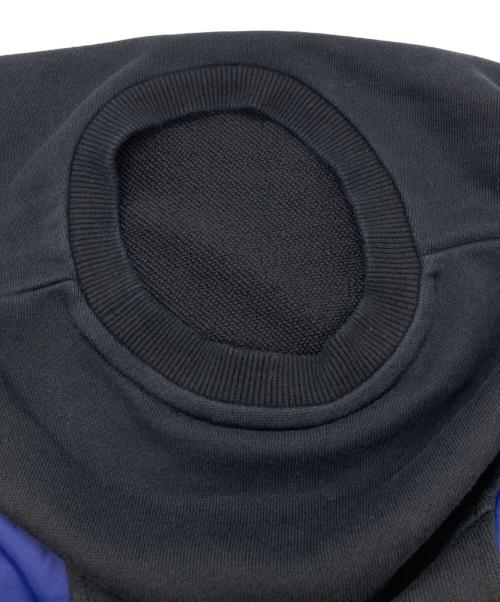 nagonstans（ナゴンスタンス）nagonstans (ナゴンスタンス) circle panel pullover ブラック×ブルー サイズ:Mの古着・服飾アイテム