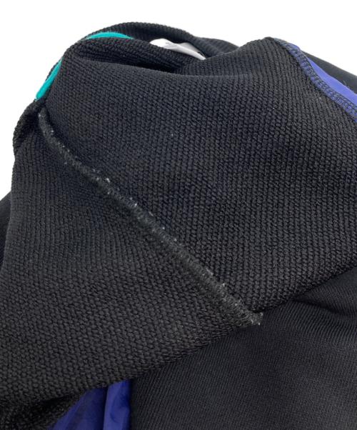 nagonstans（ナゴンスタンス）nagonstans (ナゴンスタンス) circle panel pullover ブラック×ブルー サイズ:Mの古着・服飾アイテム