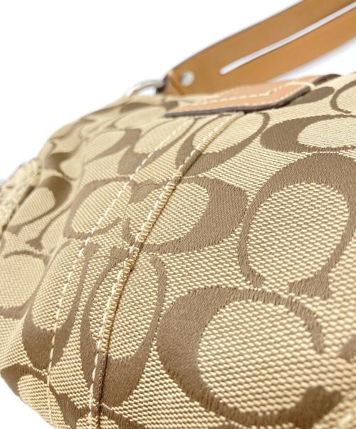 COACH（コーチ）COACH (コーチ) ソーホーシグネチャーハンドバッグ ベージュの古着・服飾アイテム