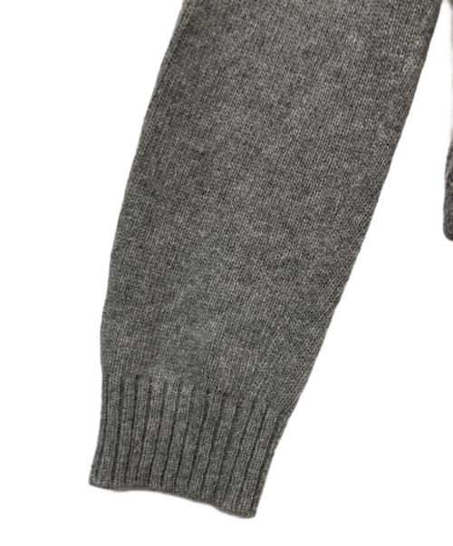BLUE LABEL CRESTBRIDGE（ブルーレーベルクレストブリッジ）BLUE LABEL CRESTBRIDGE (ブルーレーベルクレストブリッジ) チェックニット グレー サイズ:38の古着・服飾アイテム