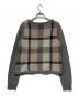 BLUE LABEL CRESTBRIDGE (ブルーレーベルクレストブリッジ) チェックニット グレー サイズ:38：4000円