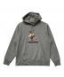 maison kitsune（メゾンキツネ）の古着「DRESSED FOX PRINT RELAXED HOODIE」｜グレー