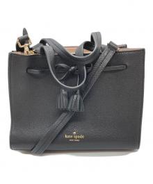Kate Spade（ケイトスペード）の古着「レザーショルダーバッグ」｜ブラック