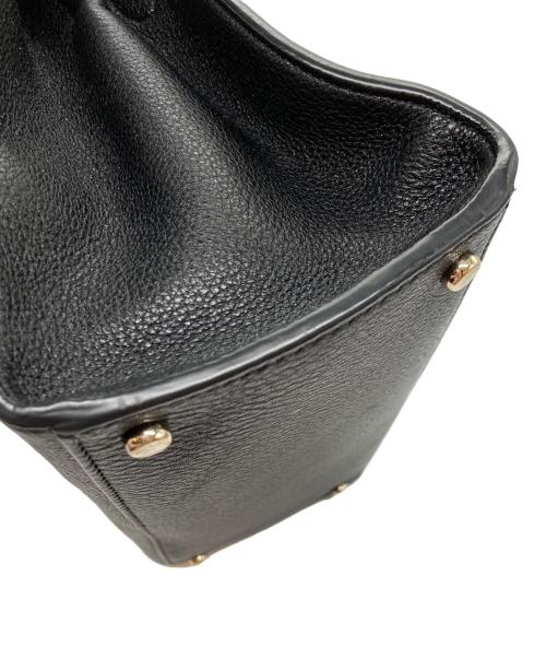 Kate Spade（ケイトスペード）Kate Spade (ケイトスペード) レザーショルダーバッグ ブラックの古着・服飾アイテム