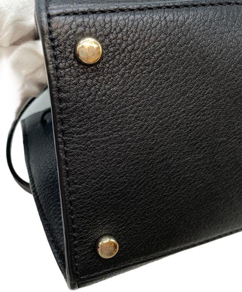 Kate Spade（ケイトスペード）Kate Spade (ケイトスペード) レザーショルダーバッグ ブラックの古着・服飾アイテム