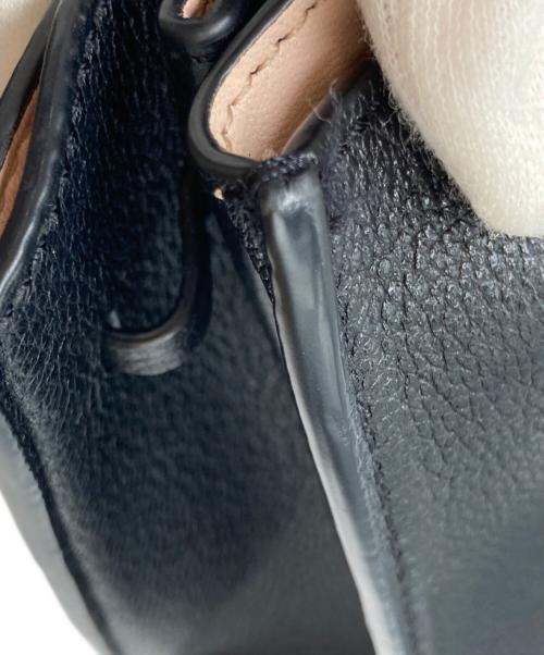 Kate Spade（ケイトスペード）Kate Spade (ケイトスペード) レザーショルダーバッグ ブラックの古着・服飾アイテム