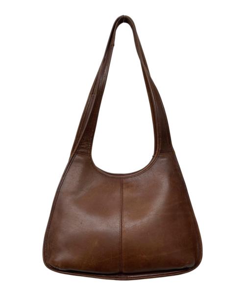 COACH（コーチ）COACH (コーチ) ヴィンテージERGO SHOPPER レザーショルダーバッグ ブラウンの古着・服飾アイテム