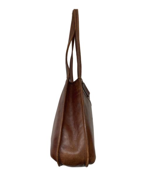 COACH（コーチ）COACH (コーチ) ヴィンテージERGO SHOPPER レザーショルダーバッグ ブラウンの古着・服飾アイテム