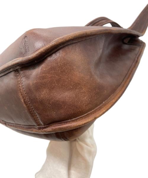COACH（コーチ）COACH (コーチ) ヴィンテージERGO SHOPPER レザーショルダーバッグ ブラウンの古着・服飾アイテム