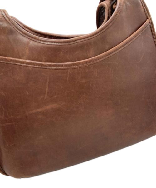 COACH（コーチ）COACH (コーチ) ヴィンテージERGO SHOPPER レザーショルダーバッグ ブラウンの古着・服飾アイテム