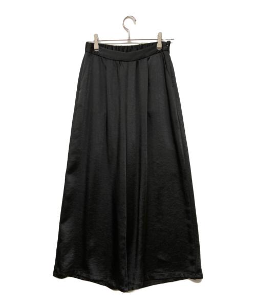 MIDIUMISOLID（ミディウミソリッド）MIDIUMISOLID (ミディウミソリッド) サテンパンツ ブラック サイズ:SIZE 38 未使用品の古着・服飾アイテム