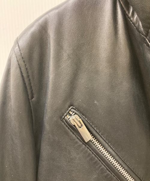 MANGO（マンゴ）MANGO (マンゴ) ラムレザーダブルライダースジャケット ブラック サイズ:Mの古着・服飾アイテム