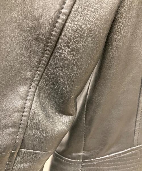 MANGO（マンゴ）MANGO (マンゴ) ラムレザーダブルライダースジャケット ブラック サイズ:Mの古着・服飾アイテム