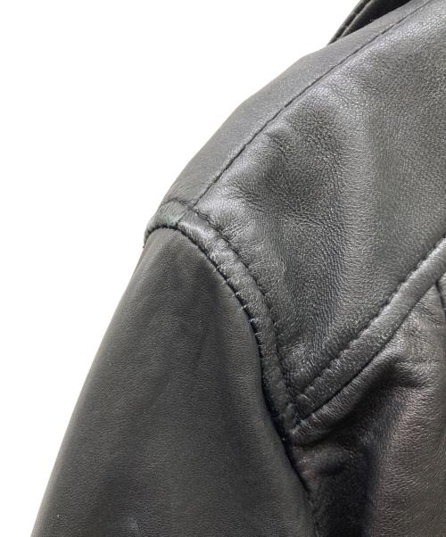 MANGO（マンゴ）MANGO (マンゴ) ラムレザーダブルライダースジャケット ブラック サイズ:Mの古着・服飾アイテム