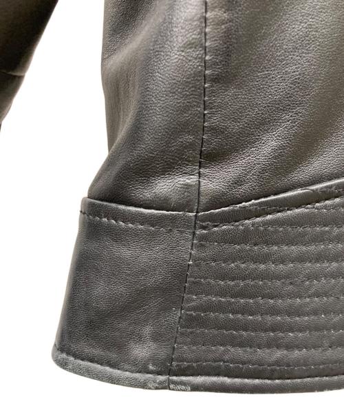 MANGO（マンゴ）MANGO (マンゴ) ラムレザーダブルライダースジャケット ブラック サイズ:Mの古着・服飾アイテム
