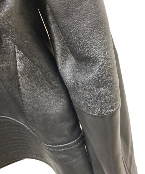MANGO（マンゴ）MANGO (マンゴ) ラムレザーダブルライダースジャケット ブラック サイズ:Mの古着・服飾アイテム