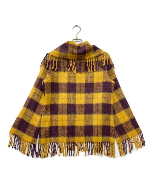 NARA CAMICIE（ナラカミーチェ）NARA CAMICIE (ナラカミーチェ) セーラーカラージップチェックジャケット イエロー サイズ:SIZE 1の古着・服飾アイテム