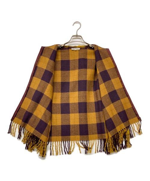 NARA CAMICIE（ナラカミーチェ）NARA CAMICIE (ナラカミーチェ) セーラーカラージップチェックジャケット イエロー サイズ:SIZE 1の古着・服飾アイテム